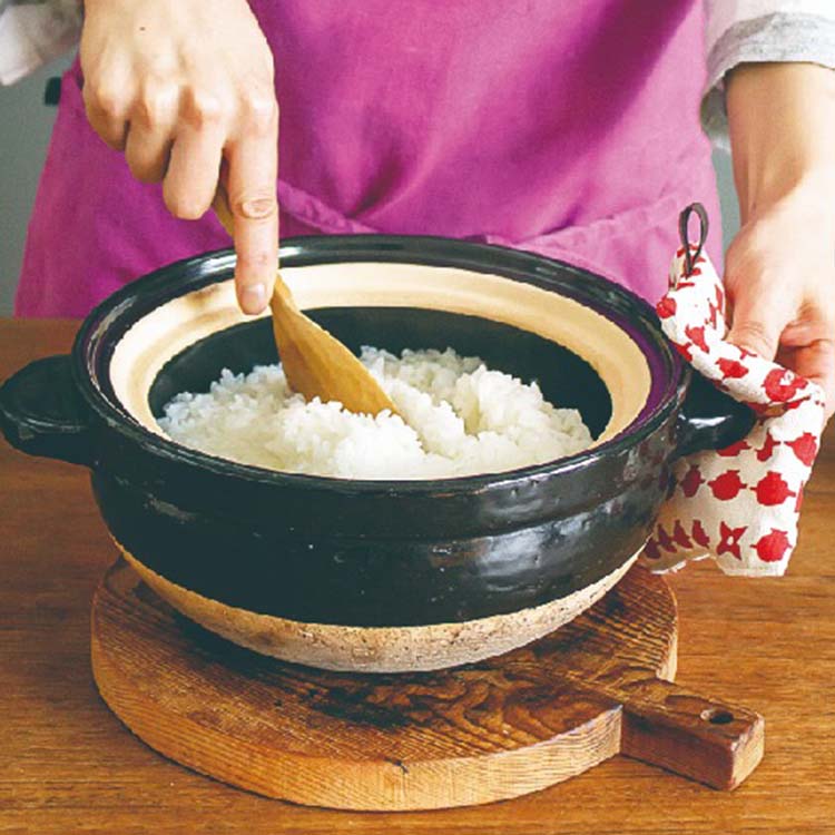 長谷園　かまどさん　ガス火用炊飯土鍋　2合炊き